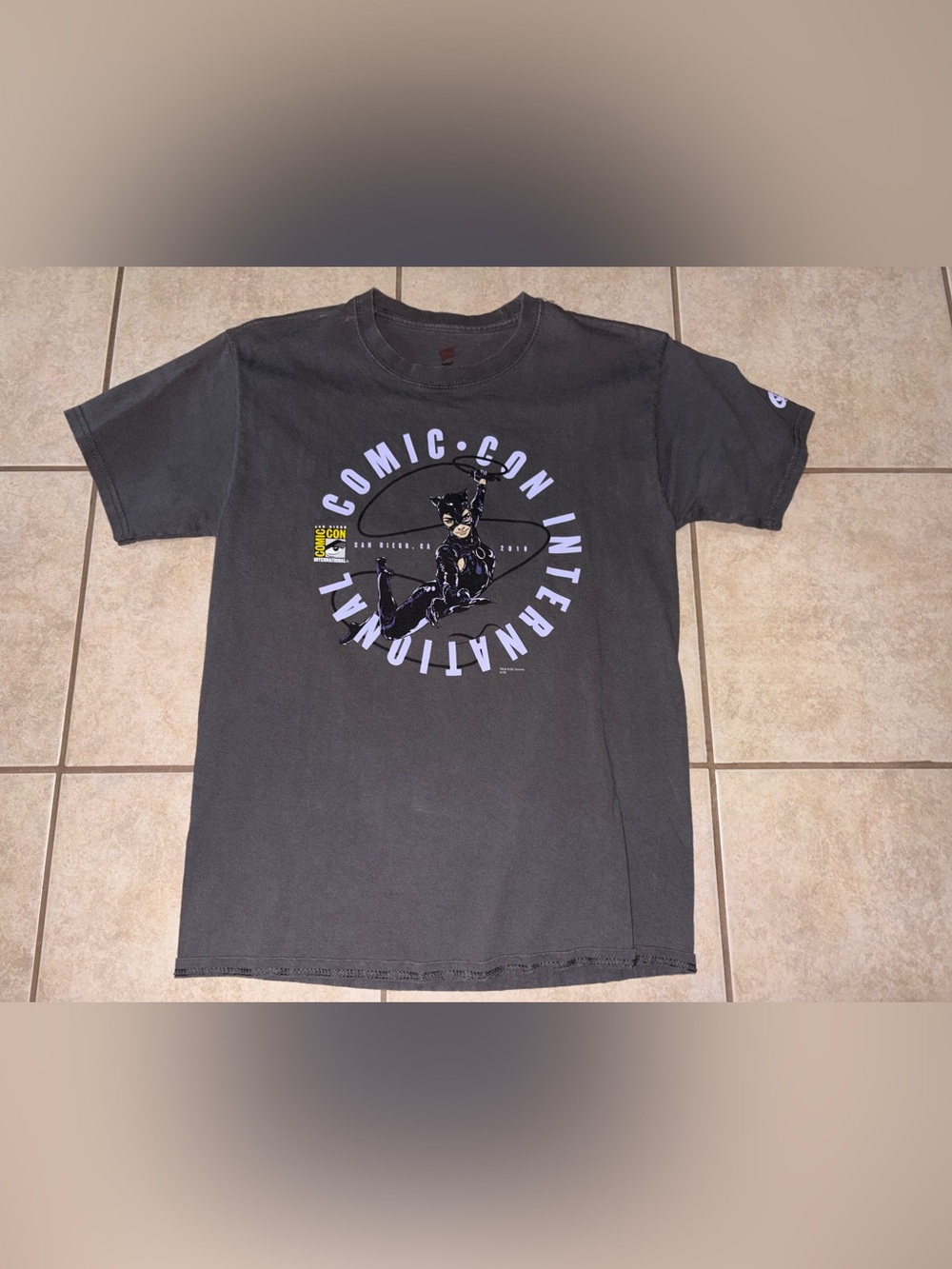 Hanes Black Comic-Con International Graphic Tee with Purple Accents